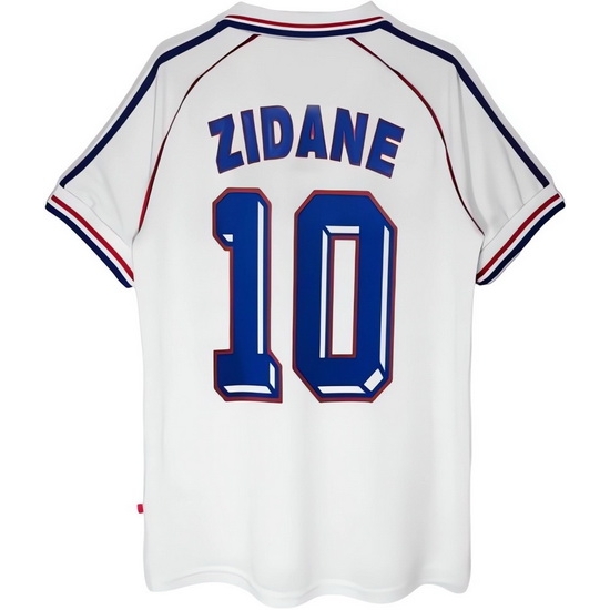 1998 Zidane France Away Retro Men's Soccer Jersey