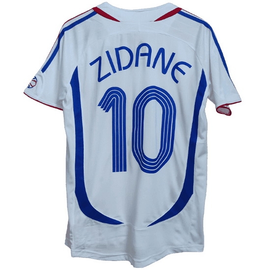 2006 Zidane France Away Retro Men's Soccer Jersey