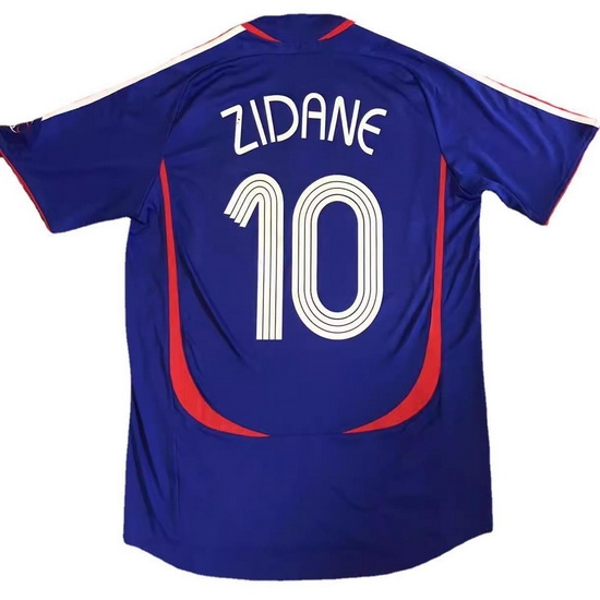 2006 Zidane France Home Retro Men's Soccer Jersey