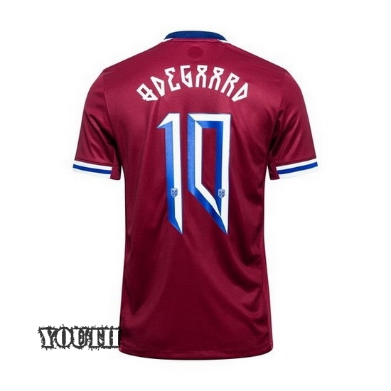 2024 Martin Odegaard Norway Away Youth Soccer Jersey