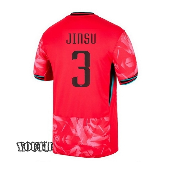 2024 Kim Jin-su South Korea Home Youth Soccer Jersey