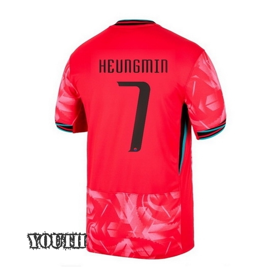 2024 Heung Min Son South Korea Home Youth Soccer Jersey