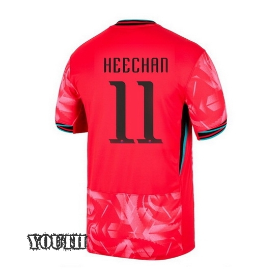 2024 Hwang Hee-chan South Korea Home Youth Soccer Jersey