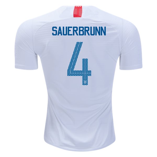 Home Becky Sauerbrunn 2018/19 USA Authentic Men's Stadium Jersey