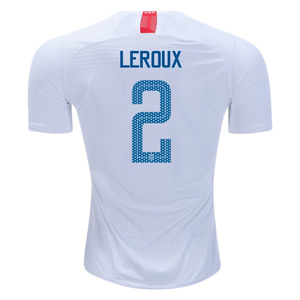 Home Sydney Leroux 2018/19 USA Authentic Men's Stadium Jersey