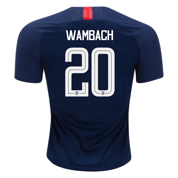 Away Abby Wambach 18/19 USA Authentic Men's Stadium Jersey