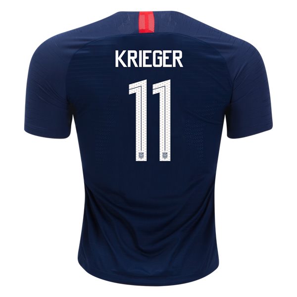 Away Ali Krieger 2018/19 USA Authentic Men's Stadium Jersey
