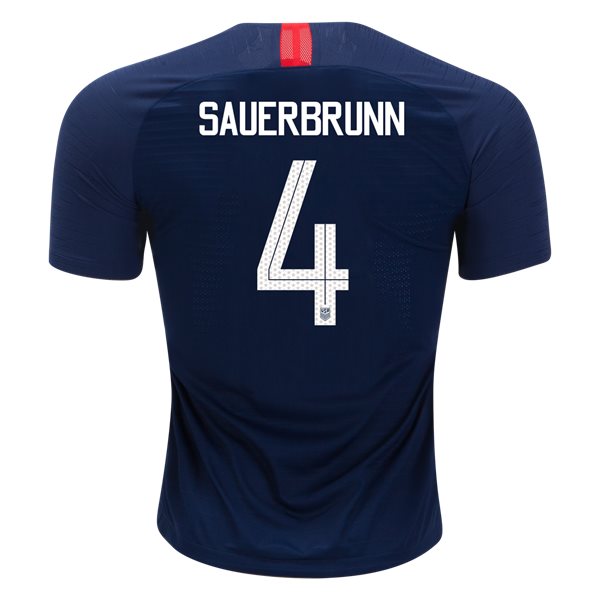 Away Becky Sauerbrunn 2018/2019 USA Authentic Men's Stadium Jersey
