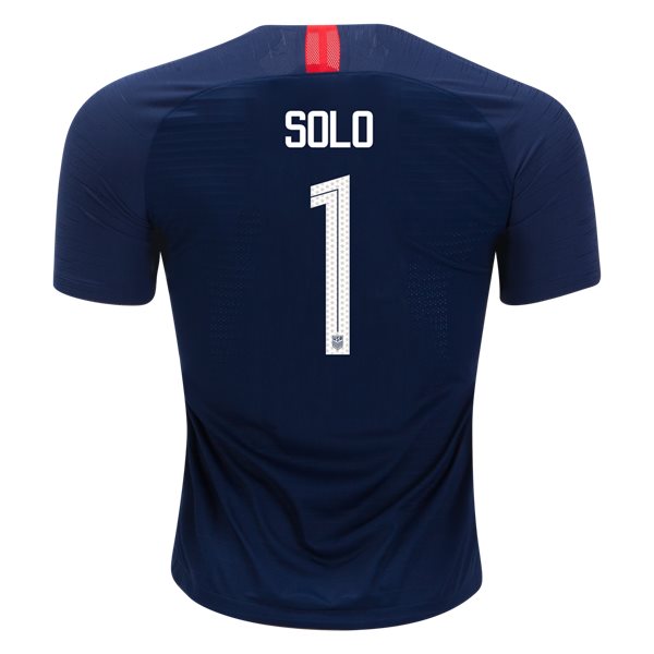 Away Hope Solo 2018/2019 USA Authentic Men's Stadium Jersey