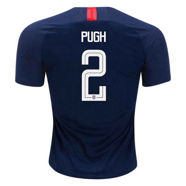 Away Mallory Pugh 2018 USA Authentic Men's Stadium Jersey