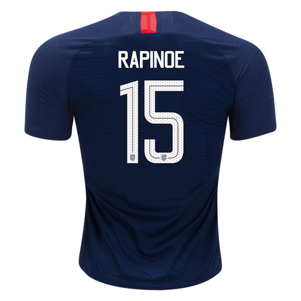 Away Megan Rapinoe 18/19 USA Authentic Men's Stadium Jersey