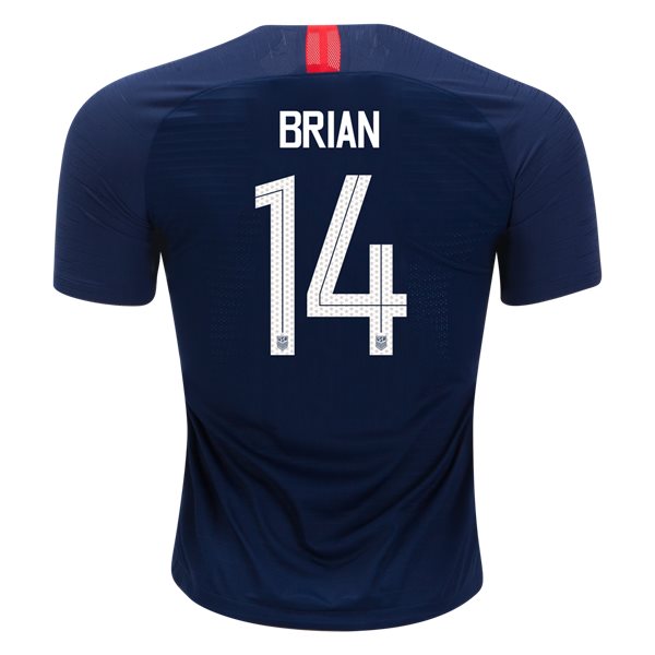 Away Morgan Brian 2018 USA Authentic Men's Stadium Jersey