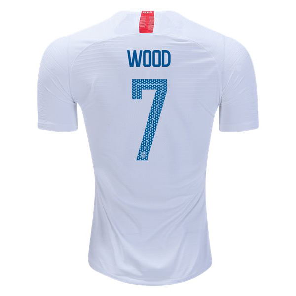 Home Bobby Wood 2018/2019 USA Replica Men's Stadium Jersey
