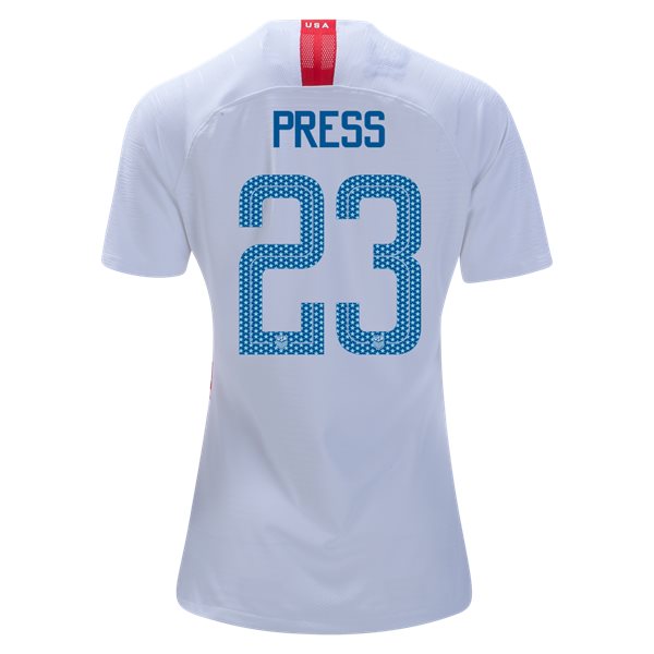 Home Christen Press 2018/2019 USA Women's Stadium Jersey 3-Star
