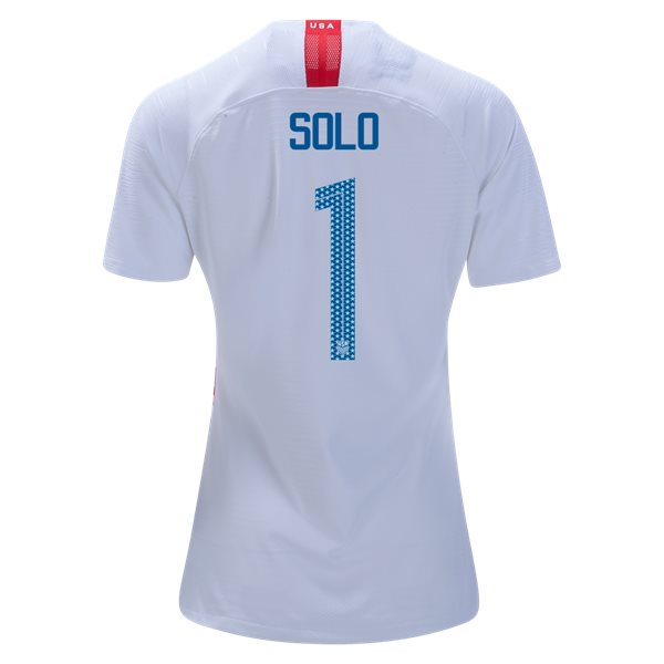 Home Hope Solo 2018/19 USA Women's Stadium Jersey 3 Star