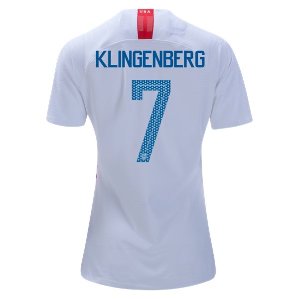 Home Meghan Klingenberg 2018/19 USA Women's Stadium Jersey 3 Star