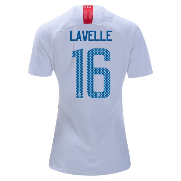 Home Rose Lavelle 2018/2019 USA Women's Stadium Jersey 3-Star