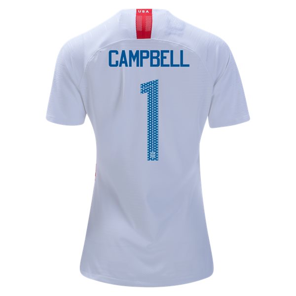 Home Jane Campbell 2018/2019 USA Women's Stadium Jersey 3-Star