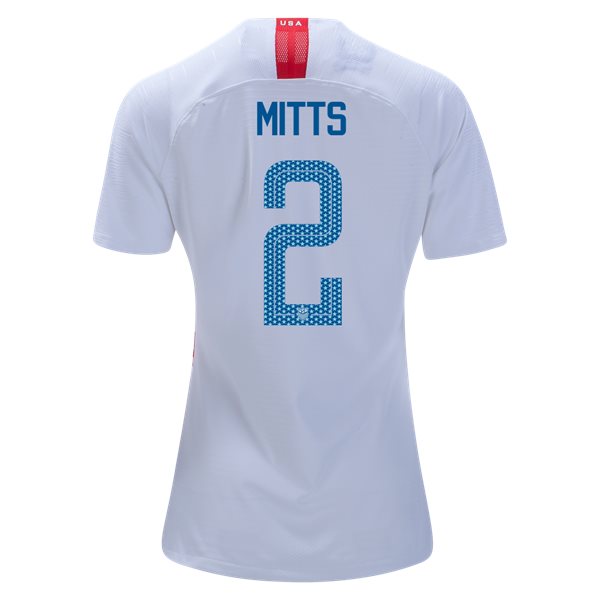 Home Heather Mitts 2018 USA Women's Stadium Jersey 3-Star