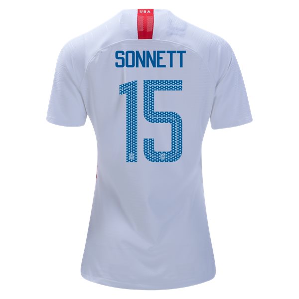 Home Emily Sonnett 18/19 USA Women's Stadium Jersey 3 Star