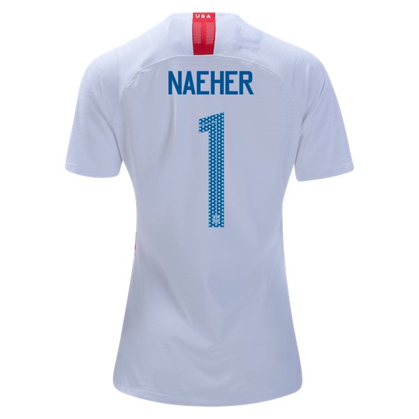 Home Alyssa Naeher 2018/19 USA Women's Stadium Jersey 3 Star