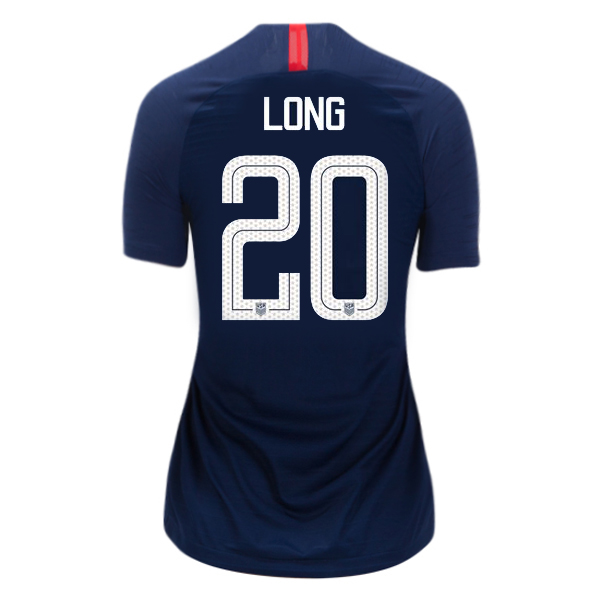 Away Allie Long 2018 USA Women's Stadium Jersey 3-Star