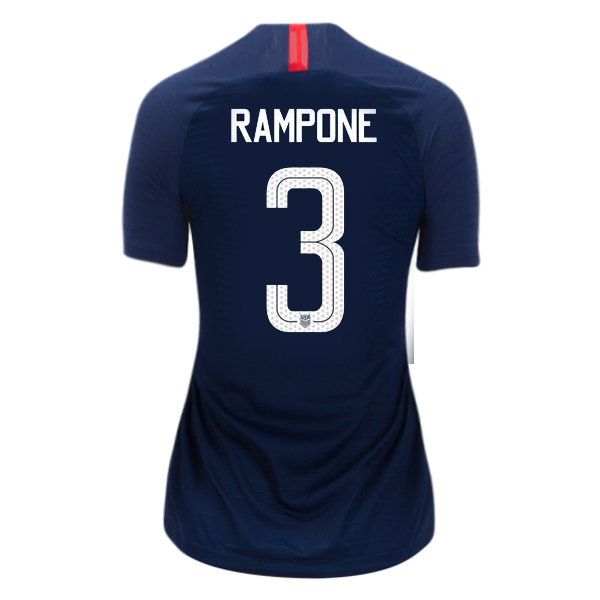 Away Christie Rampone 2018/19 USA Women's Stadium Jersey 3 Star