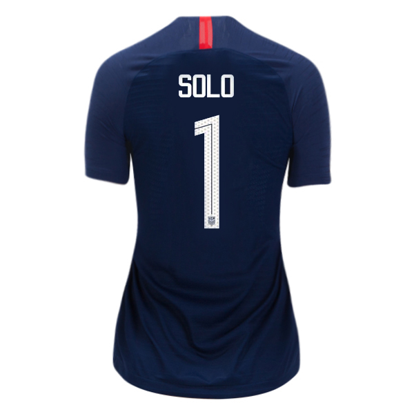 Away Hope Solo 2018/2019 USA Women's Stadium Jersey 3-Star