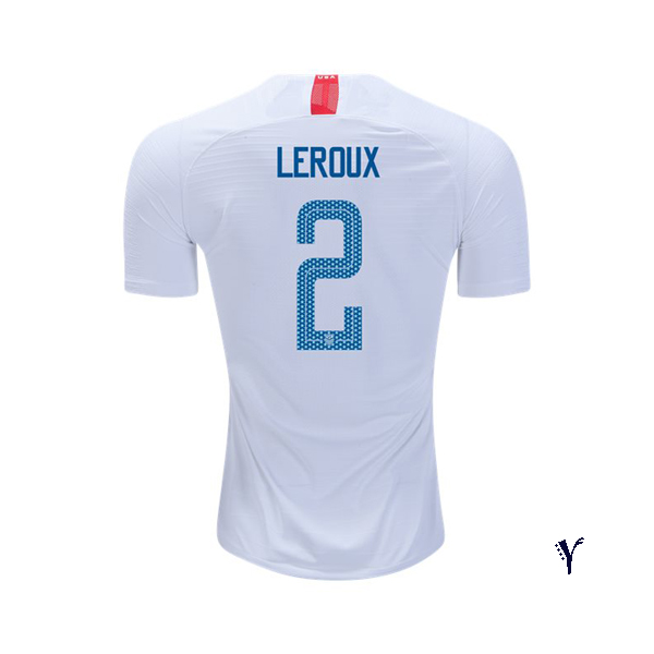 Home Sydney Leroux 18/19 USA Youth Stadium Soccer Jersey
