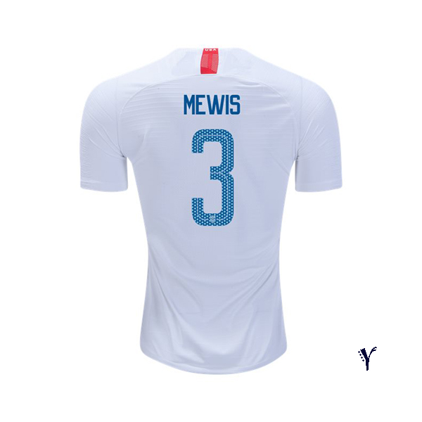 Home Samantha Mewis 18/19 USA Youth Stadium Soccer Jersey