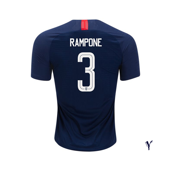 Away Christie Rampone 18/19 USA Youth Stadium Soccer Jersey