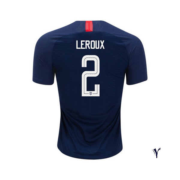 Away Sydney Leroux 2018 USA Youth Stadium Soccer Jersey