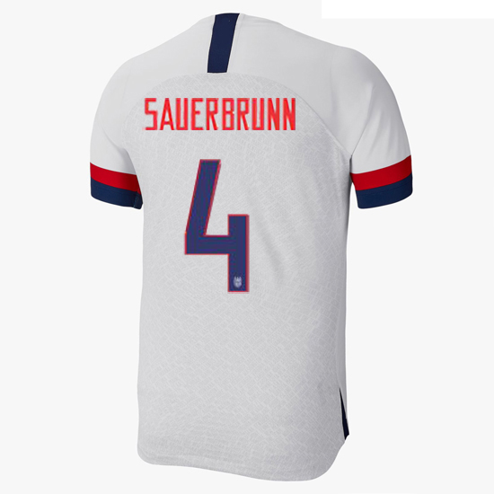 USA Home Becky Sauerbrunn 2019/2020 Men's Stadium Soccer Jersey