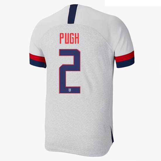 USA Home Mallory Pugh 2019/2020 Men's Stadium Soccer Jersey