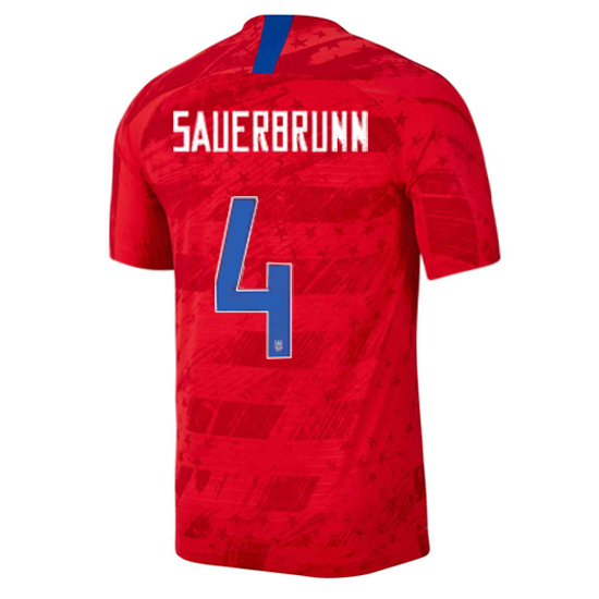 USA Away Becky Sauerbrunn 19/20 Men's Stadium Soccer Jersey