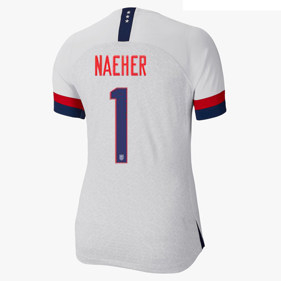 USA Home Alyssa Naeher 2019/20 Women's Stadium Jersey 4-Star