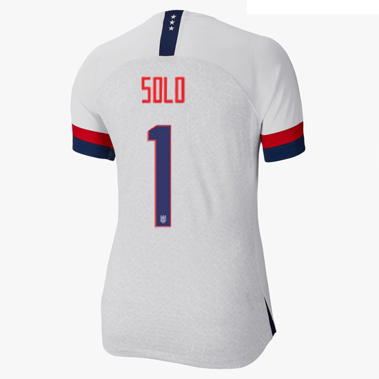 USA Home Hope Solo 2019 Women's Stadium Jersey 4 Star
