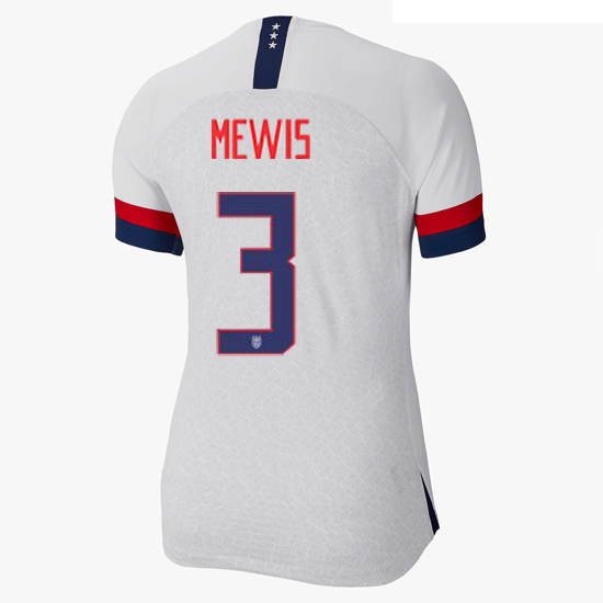 USA Home Samantha Mewis 2019/20 Women's Stadium Jersey 4 Star