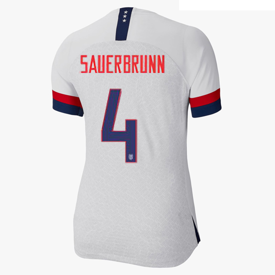 USA Home Becky Sauerbrunn 2019 Women's Stadium Jersey 4-Star