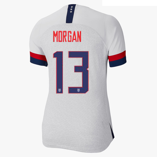 USA Home Alex Morgan 19/20 Women's Stadium Jersey 4 Star