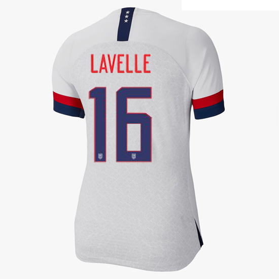 USA Home Rose Lavelle 2019/20 Women's Stadium Jersey 4 Star