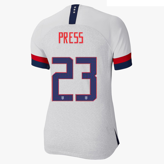 USA Home Christen Press 19/20 Women's Stadium Jersey 4 Star