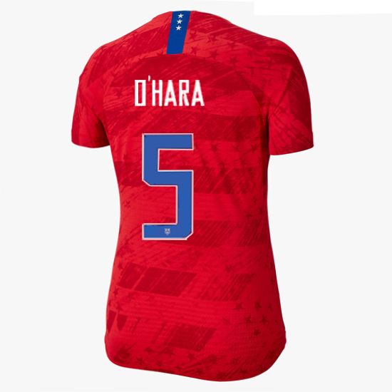 USA Away Kelley O'Hara 2019 Women's Stadium Jersey 4-Star