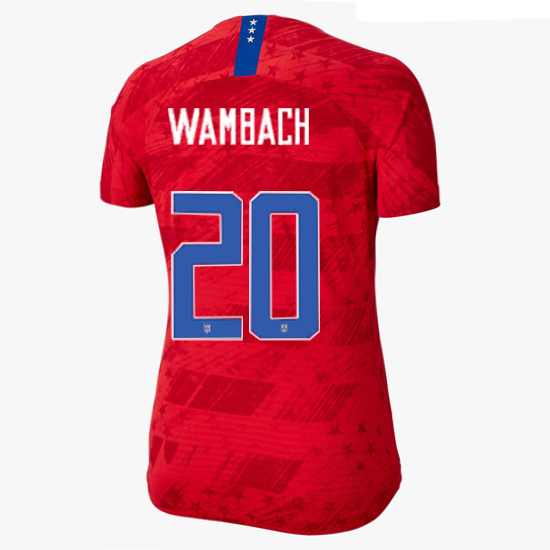 USA Away Abby Wambach 19/20 Women's Stadium Jersey 4 Star