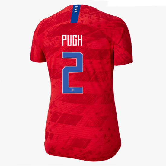 USA Away Mallory Pugh 2019/20 Women's Stadium Jersey 4 Star