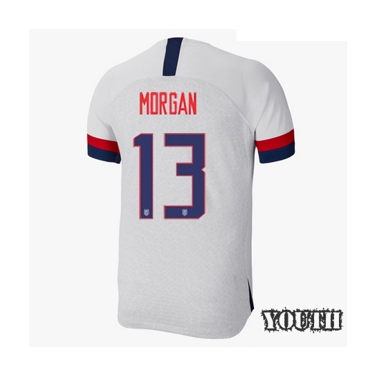 USA Home Alex Morgan 2019/20 Youth Stadium Soccer Jersey