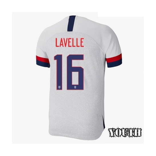 USA Home Rose Lavelle 19/20 Youth Stadium Soccer Jersey