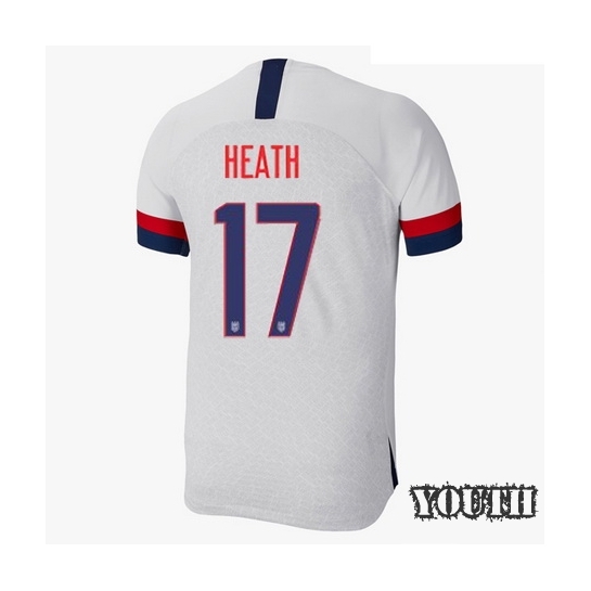 USA Home Tobin Heath 2019/2020 Youth Stadium Soccer Jersey