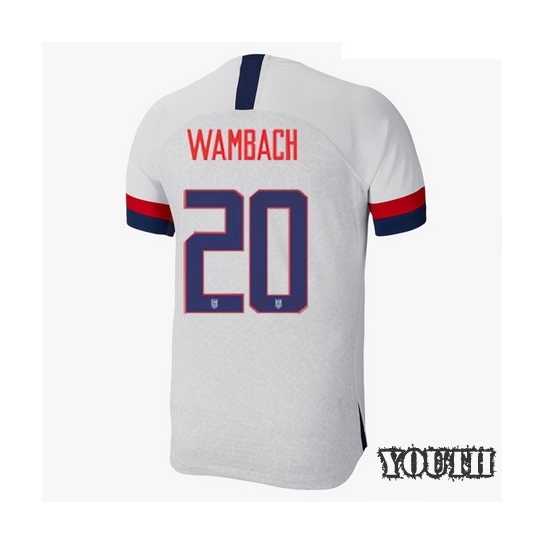 USA Home Abby Wambach 2019 Youth Stadium Soccer Jersey