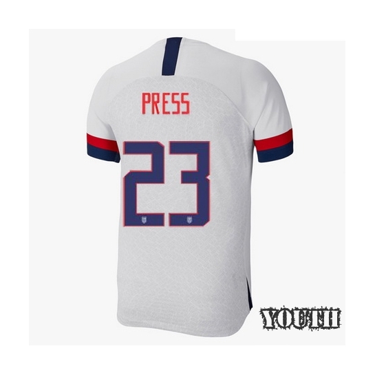 USA Home Christen Press 2019/20 Youth Stadium Soccer Jersey